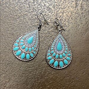 Turquoise Teardrop Earrings